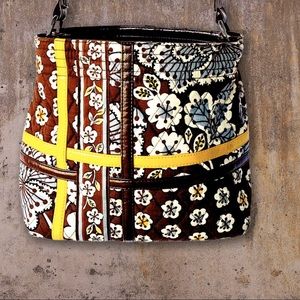 Vera Bradley Brown Floral Bag